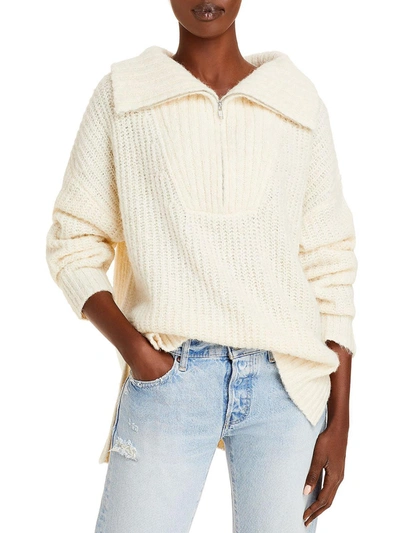 Shop A.l.c Everett Womens Alpaca Blend Cowl Neck Pullover Sweater In White