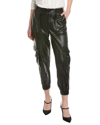 Shop Allsaints Freida Leather Pant In Black