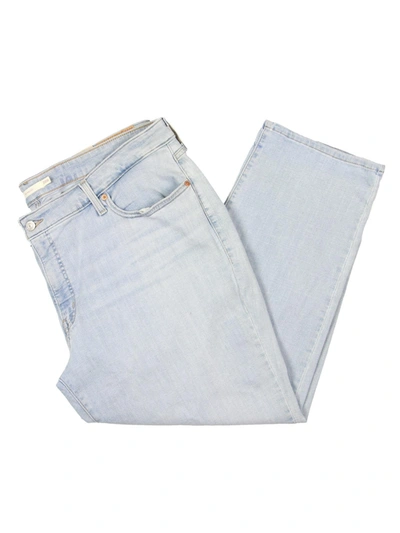 Shop Levi's Plus Slate Era Womens Denim Tapered Leg Boyfriend Jeans In Blue