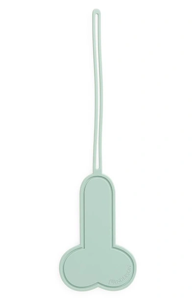 Shop Jw Anderson Silicone Bag Charm In Mint