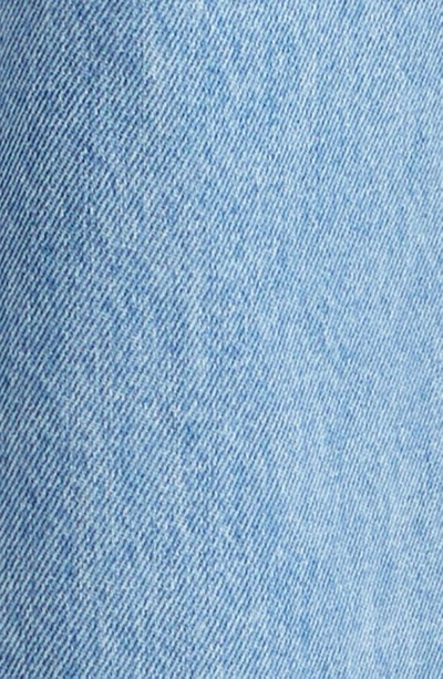 Shop Veronica Beard Dylan Cuffed High Waist Relaxed Straight Leg Jeans In Silver Blue