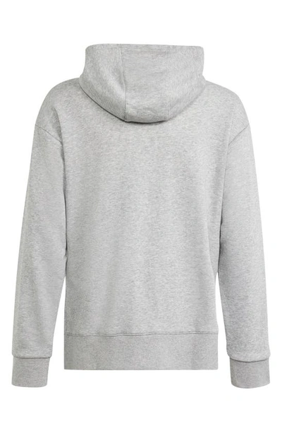 Shop Adidas Originals Kids' Lifestyle Trefoil Logo Embroidered Hoodie In Medium Grey Heather