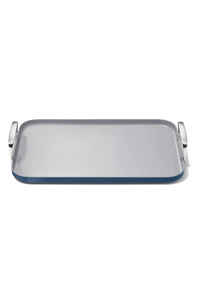 Caraway Ceramic Nonstick Double Burner Griddle In Navy