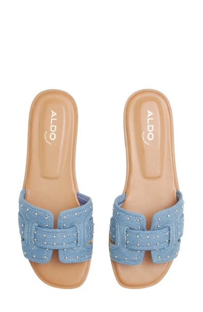 Shop Aldo Elenaa Slide Sandal In Bright Blue