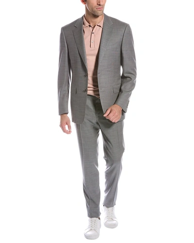 Shop Canali 2pc Wool Suit In Grey