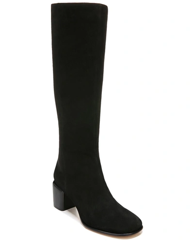 Shop Vince Maggie Tall Leather High-shaft Boot In Black
