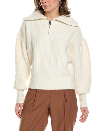 Shop Allsaints Viola Wool & Alpaca-blend Sweater In White