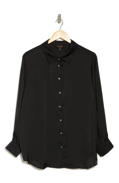Shop Truth Woven Button-up Shirt In Black