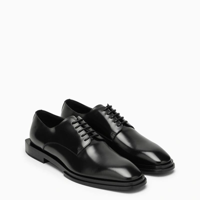 Shop Alexander Mcqueen Black Leather Lace-up Men