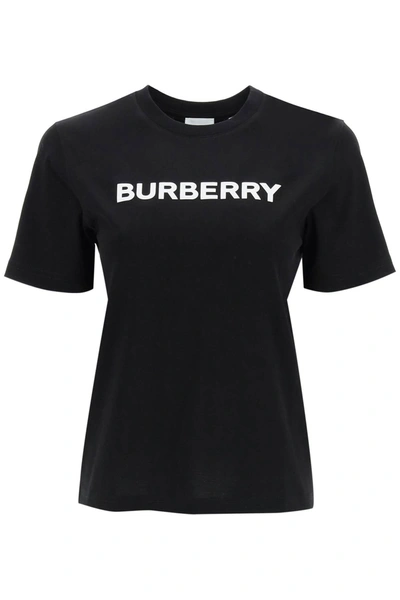 Shop Burberry T-shirt With Logo Print Women In Black
