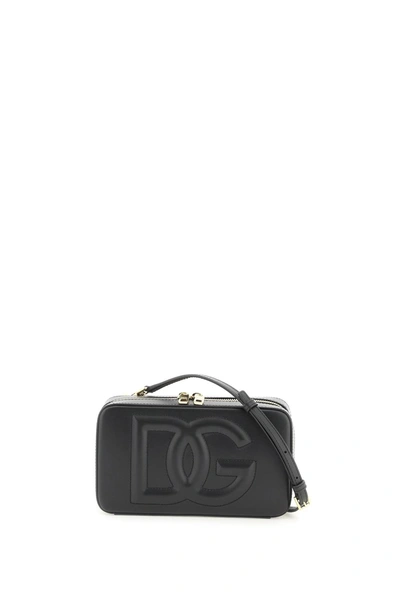 Shop Dolce & Gabbana Leather Camera Bag Women In Black