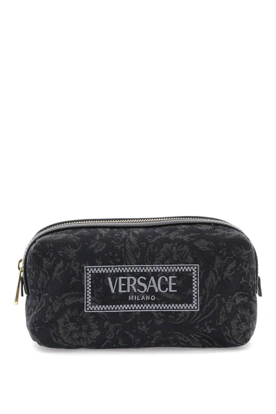 Shop Versace Barocco Vanity Case Women In Black