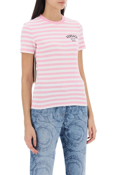 Shop Versace Nautical T-shirt Women In Multicolor