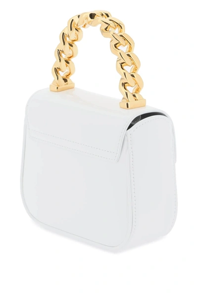 Shop Versace Patent Leather 'la Medusa' Mini Bag Women In White