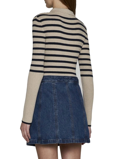 Shop Apc A.p.c. Skirts In Washed Indigo