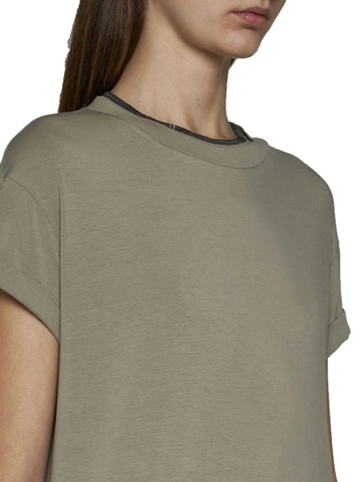 Shop Brunello Cucinelli T-shirts And Polos In Green