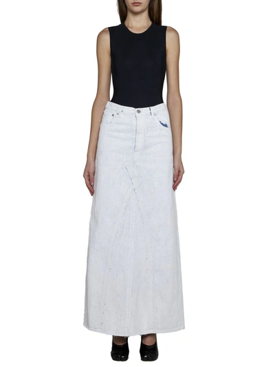 Shop Maison Margiela Skirts In White Paint