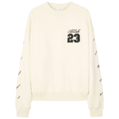 Shop Off-white Sweatshirts In Neutrals/black