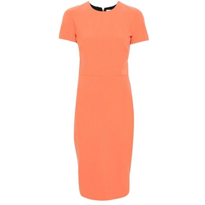 Shop Victoria Beckham Dresses In Orange