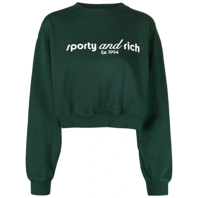 Shop Sporty And Rich Sporty & Rich Tops In Green