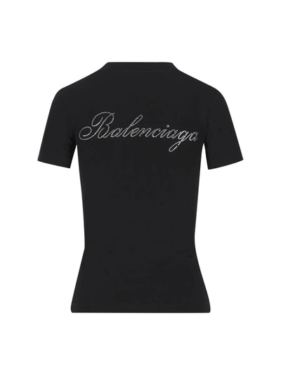 Shop Balenciaga T-shirt And Polo In Black