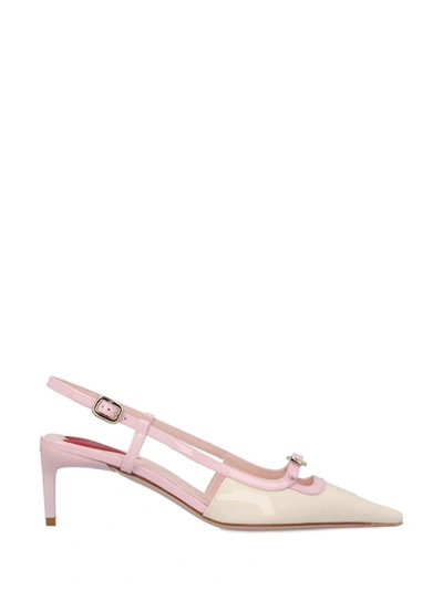 Shop Roger Vivier Low Shoes In C019(cire'')+m427(teen Pink)