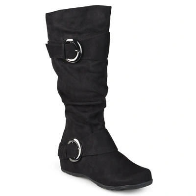 Journee Collection Collection Women's Extra Wide Calf Jester-01 Boot In Black