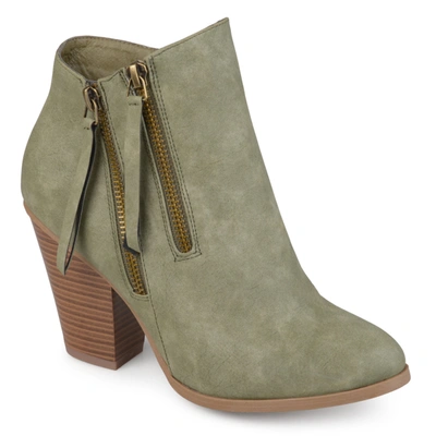 Shop Journee Collection Collection Women's Wide Width Vally Bootie In Green