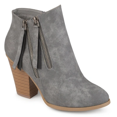 Shop Journee Collection Collection Women's Wide Width Vally Bootie In Grey
