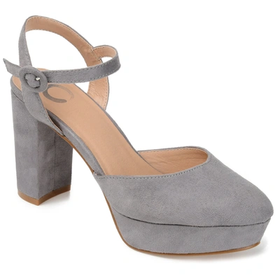 Shop Journee Collection Collection Women's Roslynn Pump In Grey