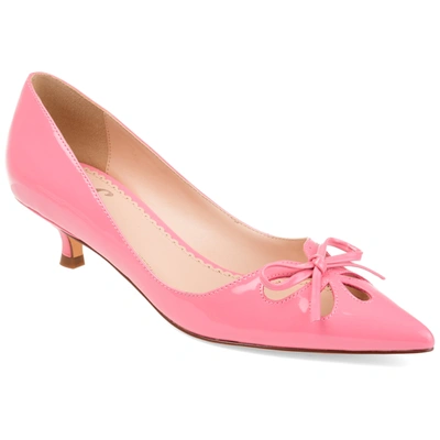 Shop Journee Collection Collection Women's Lutana Kitten Heel In Pink