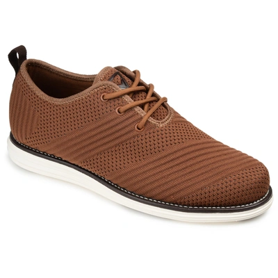 Shop Vance Co. Novak Wide Width Knit Dress Shoe In Brown