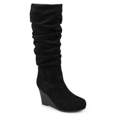 Shop Journee Collection Women's Wide Calf Haze Boot In Black