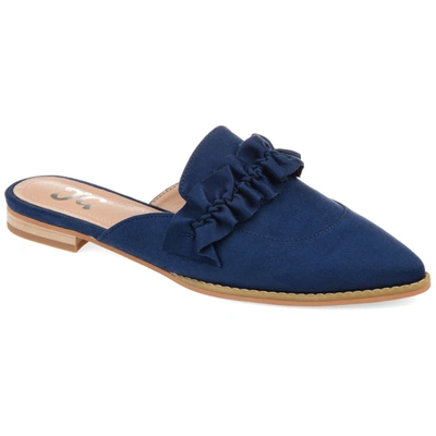 Shop Journee Collection Collection Women's Kessie Mules In Blue