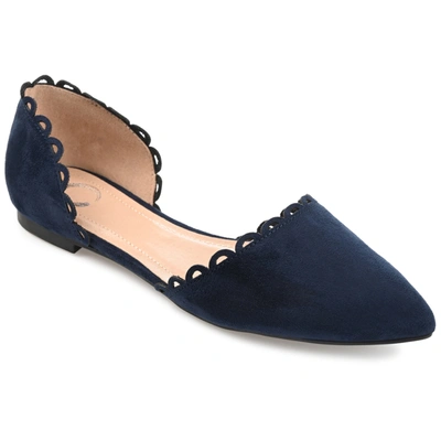 Shop Journee Collection Collection Women's Jezlin Flat In Blue