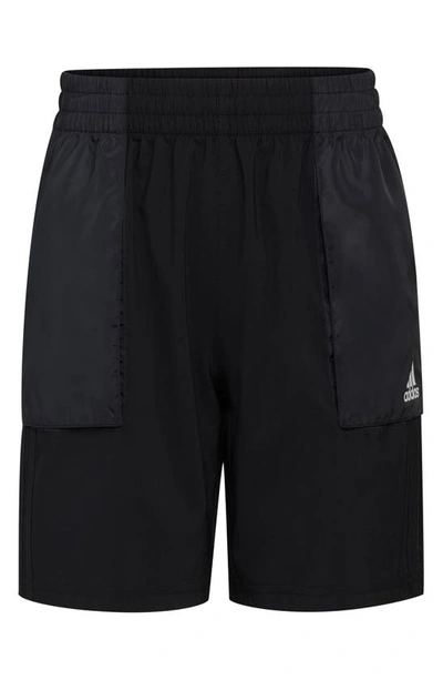 Shop Adidas Originals Kids' Escape Woven Recycled Polyester Shorts In Black