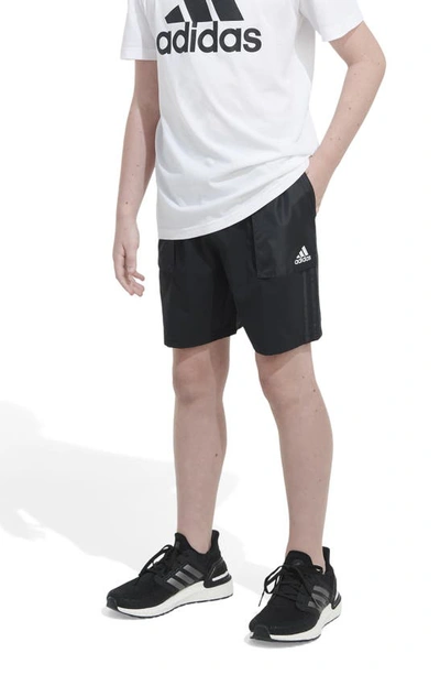 Shop Adidas Originals Kids' Escape Woven Recycled Polyester Shorts In Black