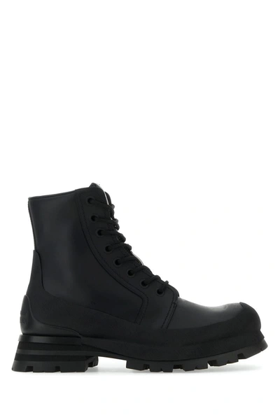 Shop Alexander Mcqueen Boots In Blackblack