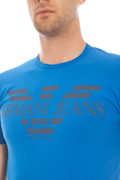 Shop Armani Jeans Topwear In Blue