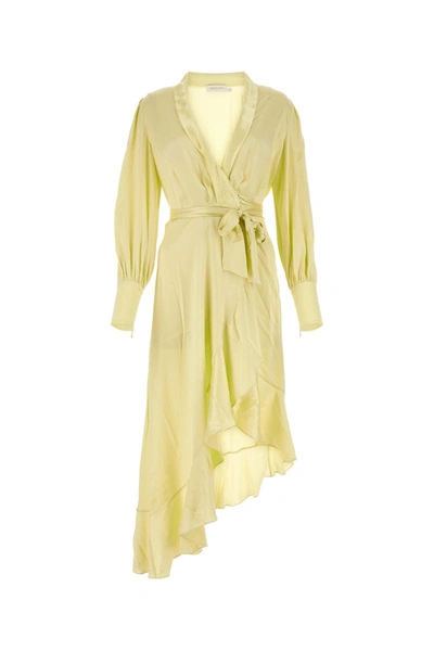 Shop Zimmermann Dress In Lemon