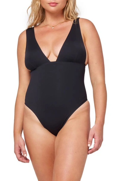 Shop L*space Katniss One-piece Swimsuit In Black