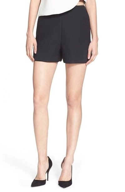 Tibi Crepe Shorts In Black