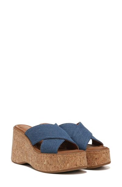 Shop Zodiac Nessa Platform Wedge Sandal In Denim Blue