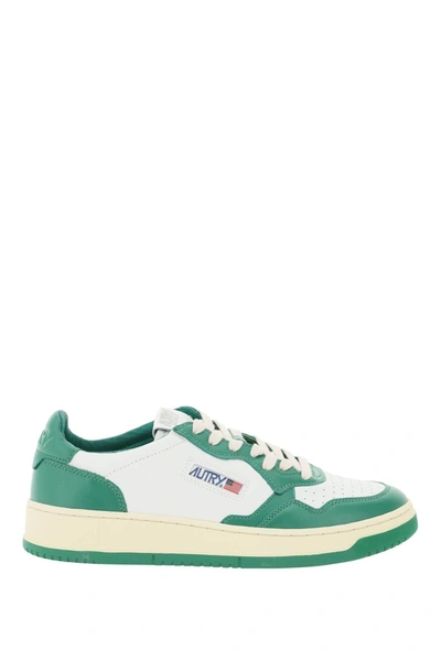 Shop Autry Leather Medalist Low Sneakers