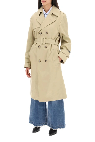 Shop Homme Girls Cotton Double Breasted Trench Coat