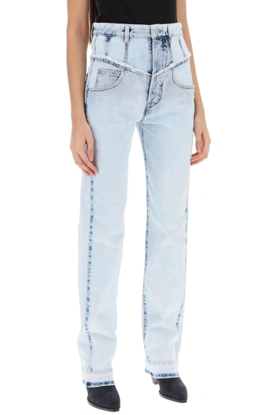 Shop Isabel Marant Noemie Straight Leg Jeans