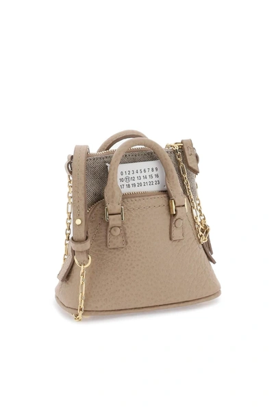 Shop Maison Margiela Grained Leather '5 Ac' Micro Bag