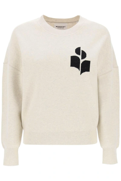 Shop Marant Etoile Atlee Sweater With Logo Intarsia