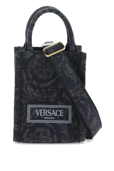 Shop Versace Athena Barocco Mini Tote Bag