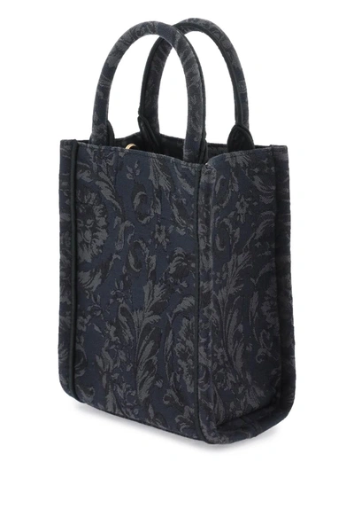 Shop Versace Athena Barocco Mini Tote Bag